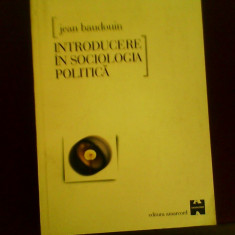 Jean Baudouin Introducere in sociologia politica