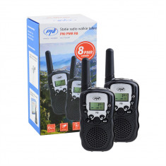 Aproape nou: Statie radio walkie talkie PNI PMR R8 emisie receptie, set 2 buc foto