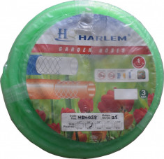 Furtun de gradina silicon 100% Harlem?, 3/4,19 mm,rola 50 metri, Verde foto