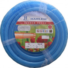 Furtun de gradina siliconat ramforsat cu insertie textila Harlem?, 1/2&amp;quot;,13 mm,rola 100 metri, Albastru foto