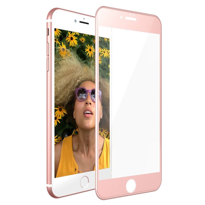 Folie de sticla 3D full screen iPhone 7 Plus Roz foto mare Folie de sticla 3D full screen iPhone 7 Plus Roz foto mare