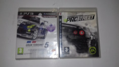 LOT 2 Jocuri - Gran Turismo 5 - NFS Pro Street - PS3 [Second hand] foto