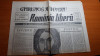 Ziarul romania libera 14 aprilie 1990-nr. cu ocazia zilei de paste