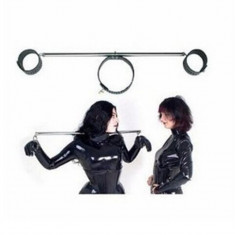 Wrist and Neck Bondage Restraint Bara Spreader Catuse Glezne Maini Gat foto