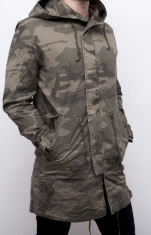 Geaca Army lunga - geaca barbati geaca slim fit geaca camuflaj cod 172 foto