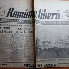ziarul romania libera 28 februarie 1990-articolul revolutie fara aprobare
