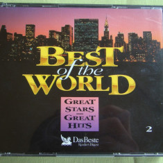 BEST OF THE WORLD - Great Stars Great Hits - 2 C D Originale ca NOI