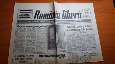 ziarul romania libera 7 aprilie 1990-art. tot un ceausescu a ordonat &amp;quot; trageti &amp;quot; foto