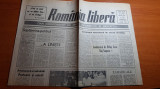 Ziarul romania libera 1 iulie 1990-art. combinatul de utilaj greu cluj napoca