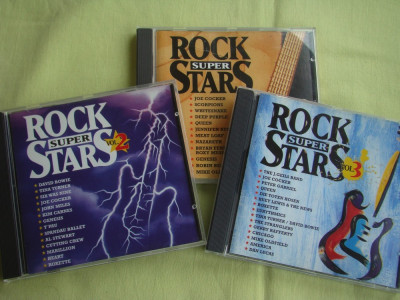 ROCK SUPER STARS Vol. 1, 2, 3 - 3 C D Originale ca NOI foto