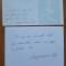 4 autografe Magdalena Popa , 2 pe felicitari de Anul Nou