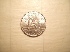 SUA QUARTER DOLLAR 2001 P / VERMONT / UNC foto