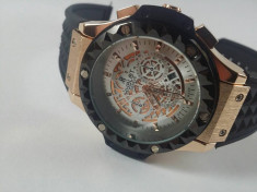 Ceas barbatesc Hublot Geneve NOU elegant silicon foto