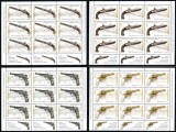 Romania 2008, LP 1794 b, Arme de foc, minicoli de 9 cu 3 tabs, MNH! LP 97,65 lei
