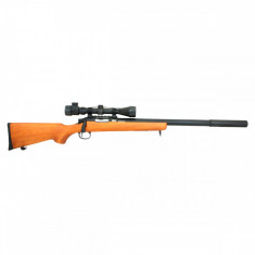 Replica sniper JG BAR10G Lemn arma airsoft pusca pistol aer comprimat sniper shotgun foto