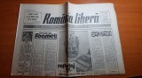 ziarul romania libera 15 august 1990-pericol de faliment la tractorul brasov