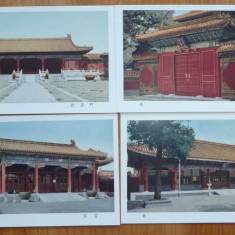 10 carti postale China , necirculate ,aduse la vizita oficiala a lui Petru Groxa