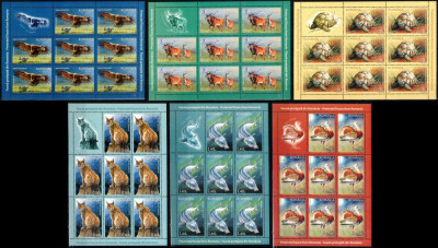 Romania 2009, LP 1841 b, Fauna protejata din RO, minicoli, MNH! LP 122,72 lei foto