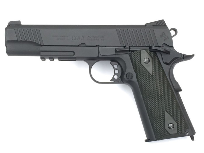Replica Colt M1911 Rail Gun CO2 Cybergun Resigilat Replica Colt M1911 Rail Gun CO2 Cybergun Resigilat
