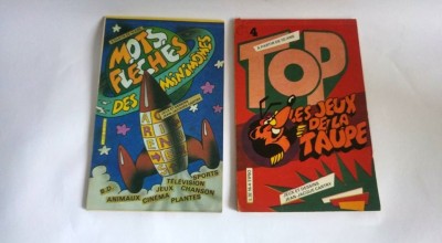 2 carticele de jocuri in limbra franceza, editate in Romanian in 1986 foto