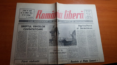 romania libera 20 iunie 1990-CM italia -romania in optimi, art. mineriada foto
