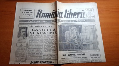 ziarul romania libera 12-13 august 1990-art. &amp;quot; ranitii revolutiei &amp;quot; foto