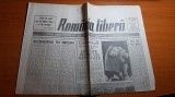 ziarul romania libera 14 iulie 1990-o luna de la mineriada,demonstratie pasnica