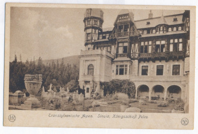 4294 - SINAIA, Peles Tower, Romania - old postcard - unused foto