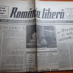 ziarul romania libera 29 august 1990-articol despre mineriada