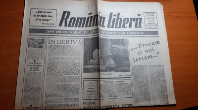 ziarul romania libera 29 august 1990-articol despre mineriada foto