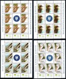 Romania 2010, LP 1868 c, Fauna Dunareana, minicoli de 8+1, MNH! LP 131,04 lei