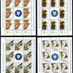 Romania 2010, LP 1868 c, Fauna Dunareana, minicoli de 8+1, MNH! LP 131,04 lei