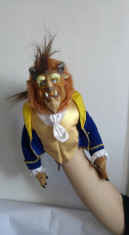 Marioneta teatru de papusi, papusa manuala Bestia (din Frumoasa si Bestia) foto