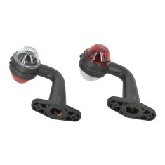 Lampa laterala gabarit cu LED Rosu-Alb 24V E4-Mark COD: BK69048