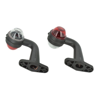 Lampa laterala gabarit cu LED Rosu-Alb 24V E4-Mark COD: BK69048 foto