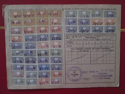 GERMANIA LEIPZING 1927 CARNET foto