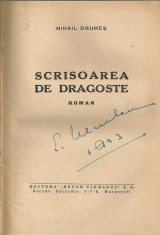 MIHAIL DRUMES - SCRISOARE DE DRAGOSTE - 1943 foto