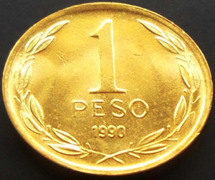 Moneda 1 Peso - CHILE, anul 1990 *cod 787 - UNC din fasic Moneda 1 Peso - CHILE, anul 1990 *cod 787 - UNC din fasic
