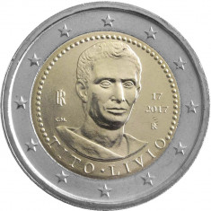 Italia moneda 2 euro 2017 - Titus Livius - UNC foto