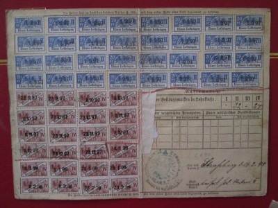 GERMANIA ALSACE -LORRAINE=1897=CARNET foto
