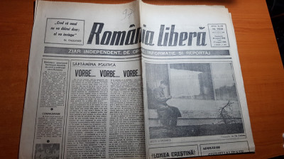 ziarul romania libera 26-27 august 1990-art. manifestatie in centrul capitalei foto