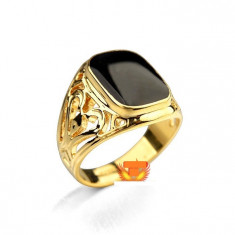 Inel Versace Classical Black- GP18K foto