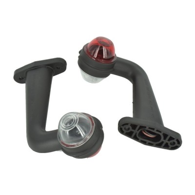 Lampa laterala gabarit cu LED Rosu-Alb 24V E4-Mark COD: TR0668004PALR foto