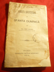 Icon.C.Nazarie -Sambata Adventistilor si Sf.Duminica Ed. 1914 ,stampila speciala foto