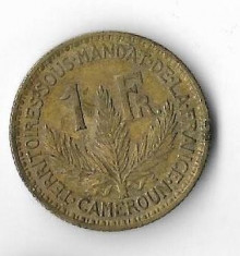 Moneda 1 franc 1925 - Camerun foto