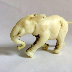 Figurine plastic alb, elefant, stanta BEINDORE extra, cca 8cm,