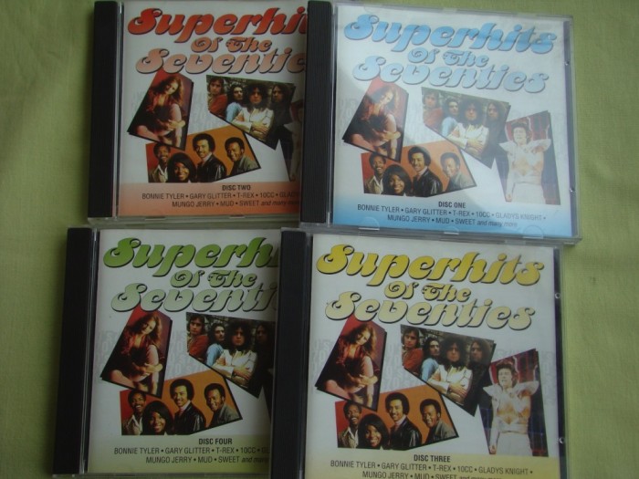 SUPERHITS OF THE 1970&#039;s - 4 C D Originale ca NOI