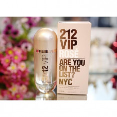 Parfum Original Carolina Herrera 212 Vip Rose + CADOU foto