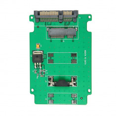 Adaptor (msata la sata) Mini PCI-E SSD mSATA la 2.5 inch SATA 22-Pin male foto