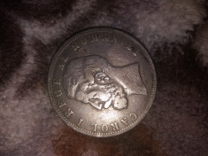 Vand moneda veche Carol 1 de 5 lei an 1881 foto